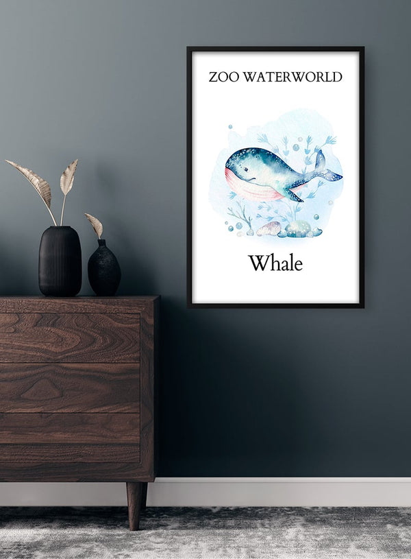 Zoo Waterworld - Hval Plakat