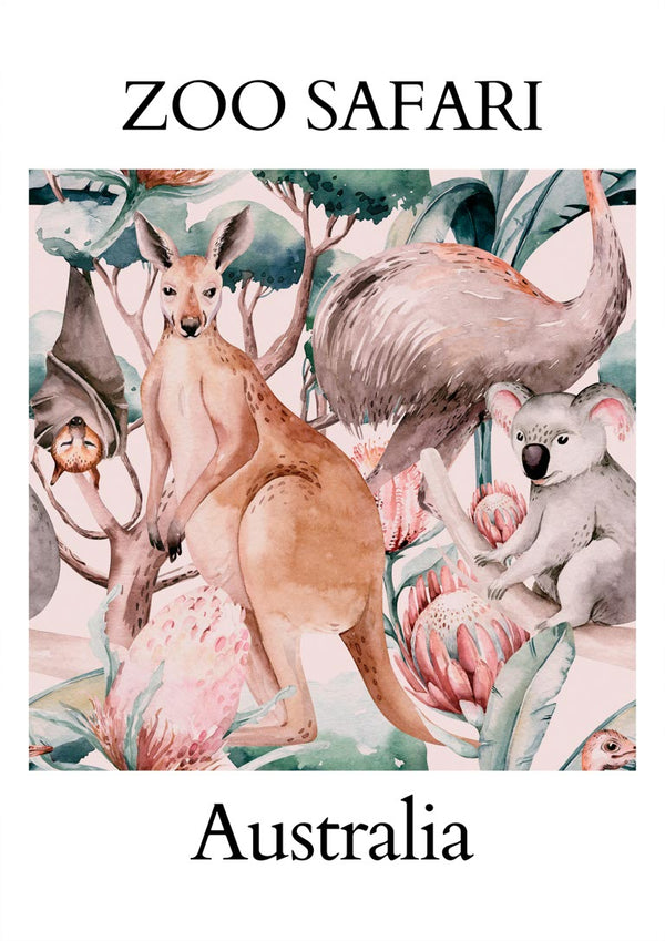 Zoo Safari - Australien Plakat