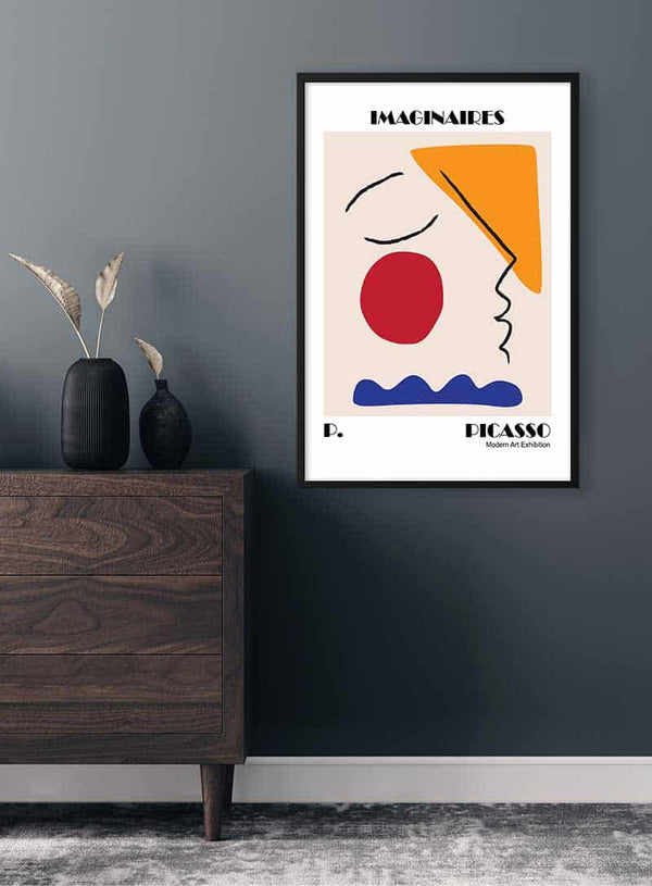 Picasso inspireret Imaginaires udstillingsplakat