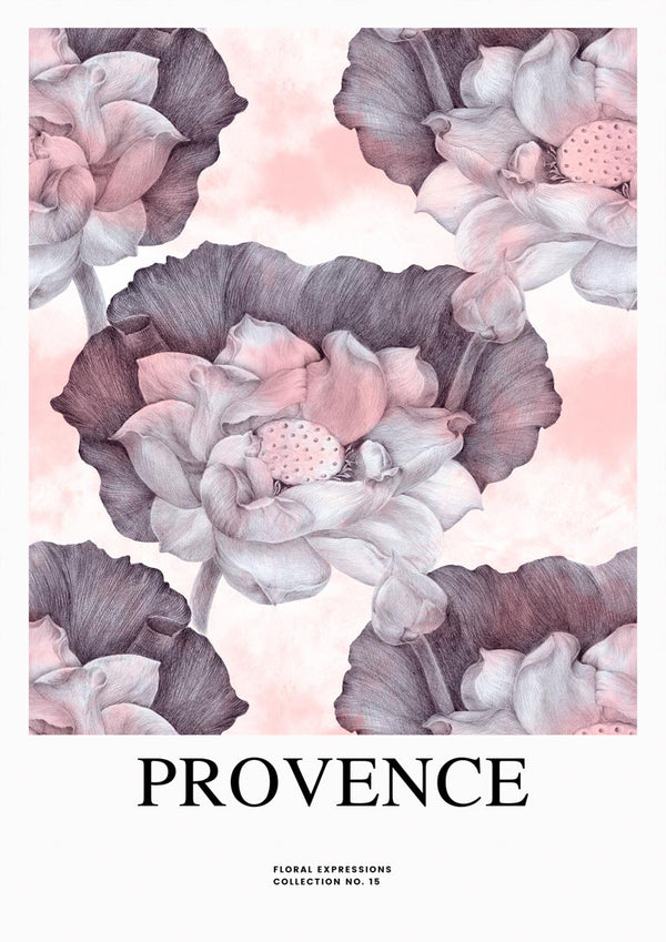 Blomster i Provence Plakat