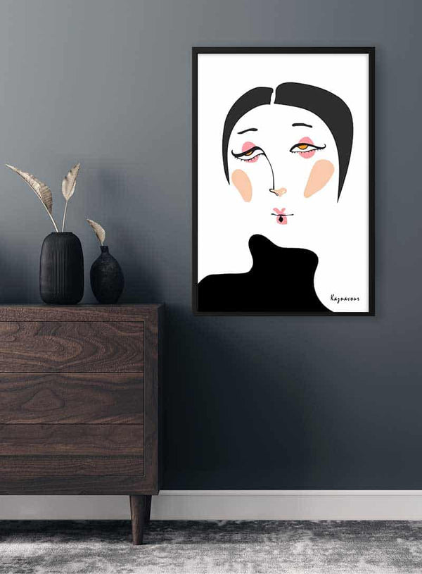 Surrealistisk-kvinde-af-Kaznavour-plakat