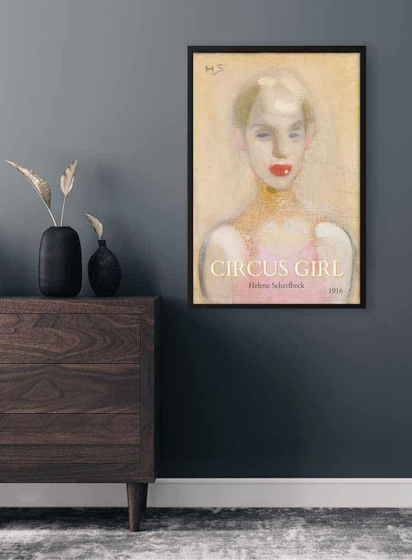 Cirkuspige - Helene Schjerfbeck, 1916 Plakat