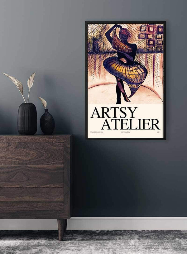 Smuk danser Atelier Plakat