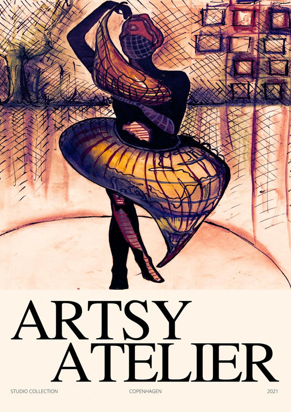 Smuk danser Atelier Plakat