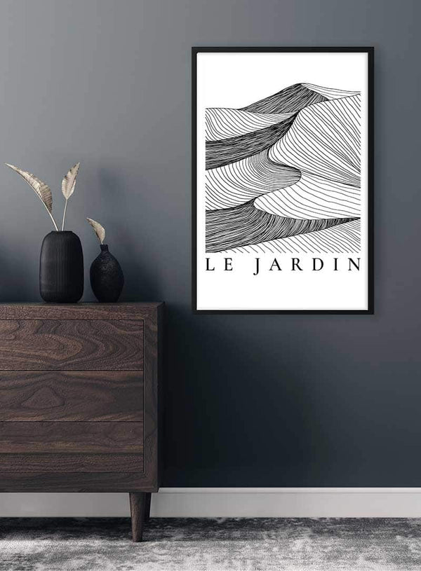 Le Jardin Sort Plakat