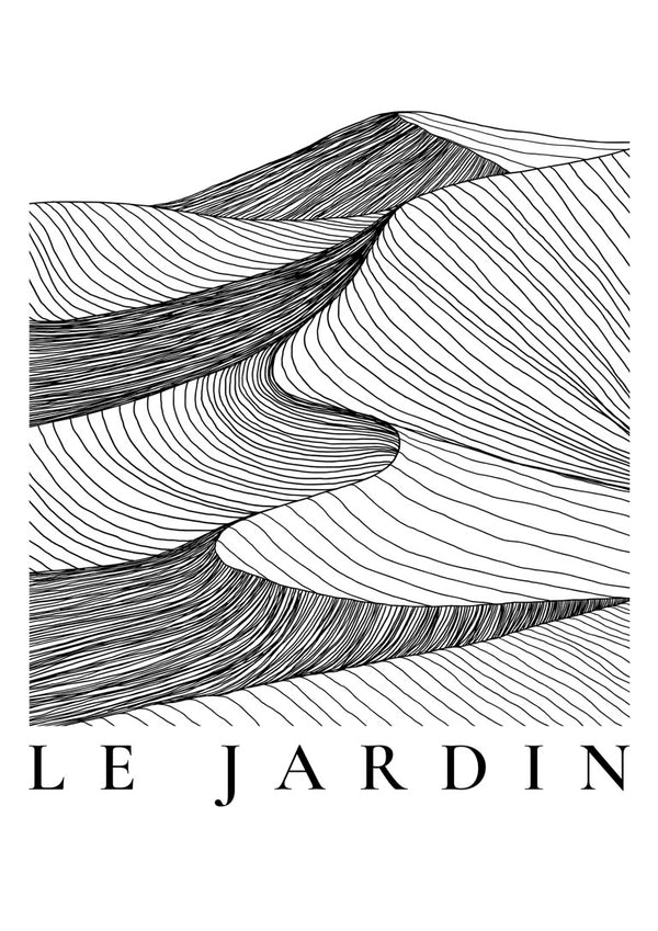 Le Jardin Sort Plakat