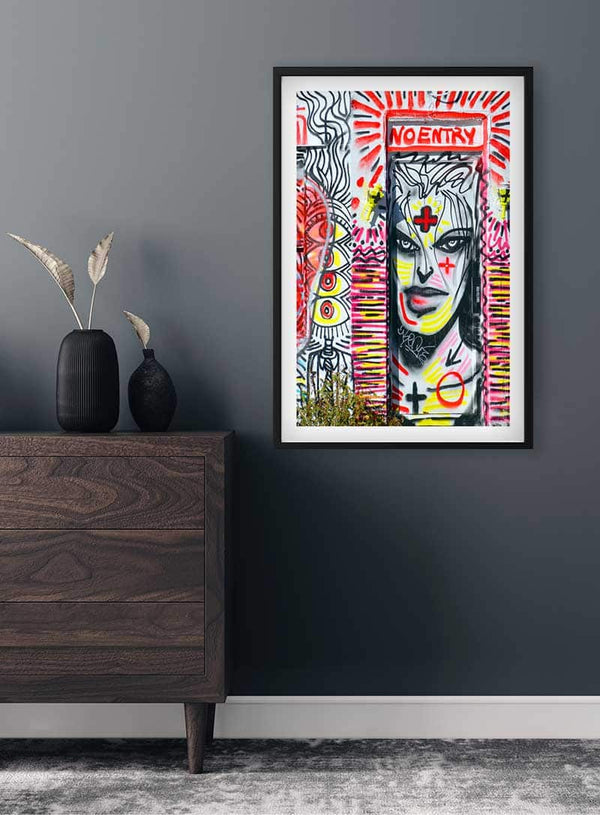 Ingen adgang - Gadekunstplakat
