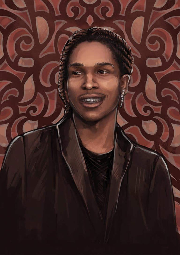 Asap Rocky Mørk Kunst Plakat