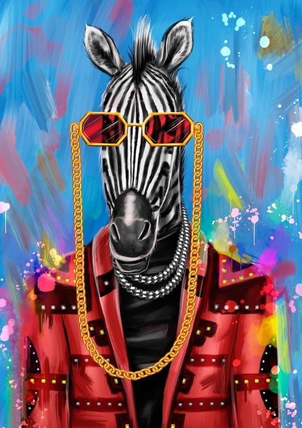 Kunstnerisk Zebra Plakat