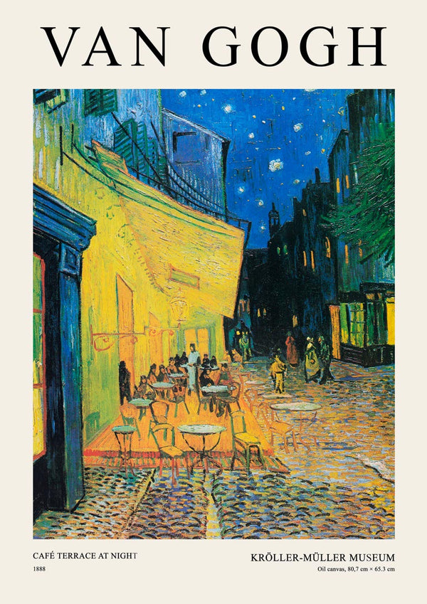 Van Gogh – Caféterrasse om natten