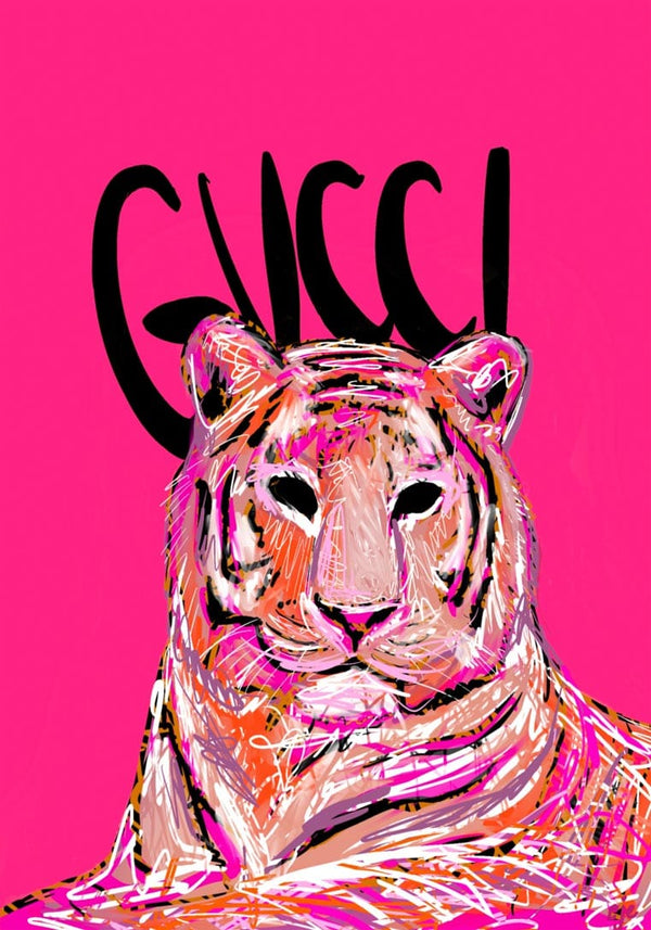 Gucci Tiger Fashion nr. 02 plakat