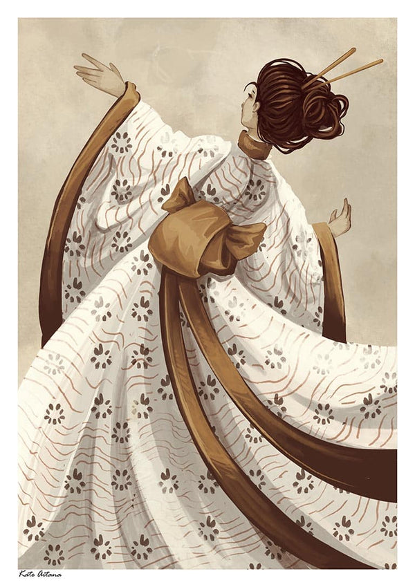 Hvid Elegance Geisha - Kate Aitana