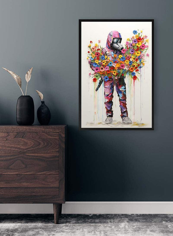 Fredens Soldat - Inspireret af Banksy-plakat