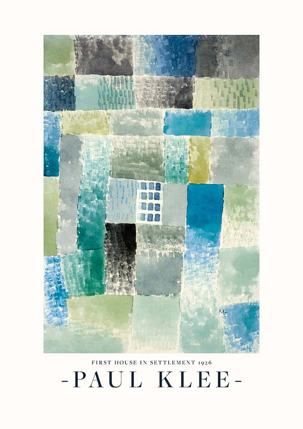 Første hus i en bosættelse 1926 - Paul Klee