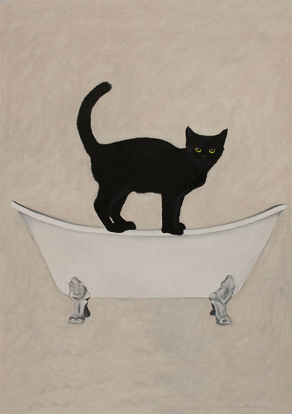 Sort kat på badekar - Coco de Paris