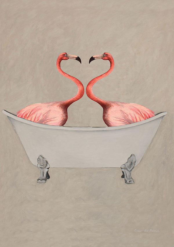 Flamingoer i badekar - Coco de Paris