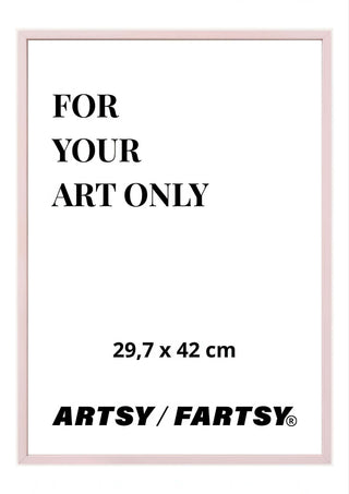Pink Wooden Frame 30x42 cm