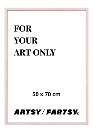 Pink Wooden Frame 50x70 cm