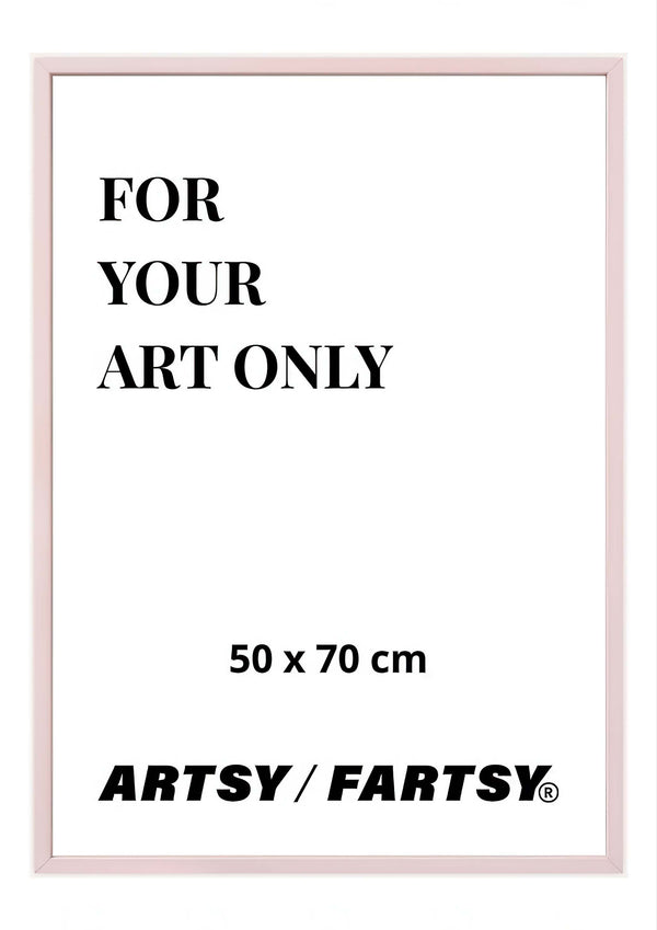 Pink Wooden Frame 50x70 cm