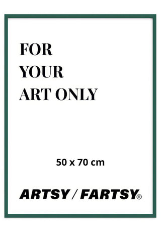 Green Wooden Frame 50x70 cm