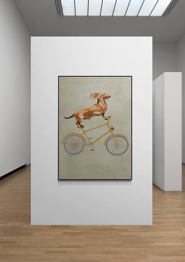 Daschund på cykel - Coco de Paris