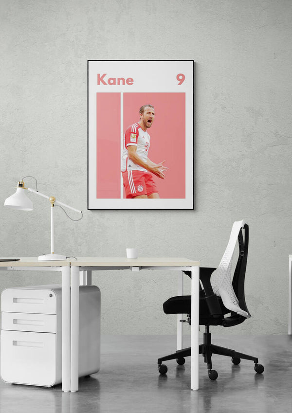 Harry Kane Bayern Fodboldplakat