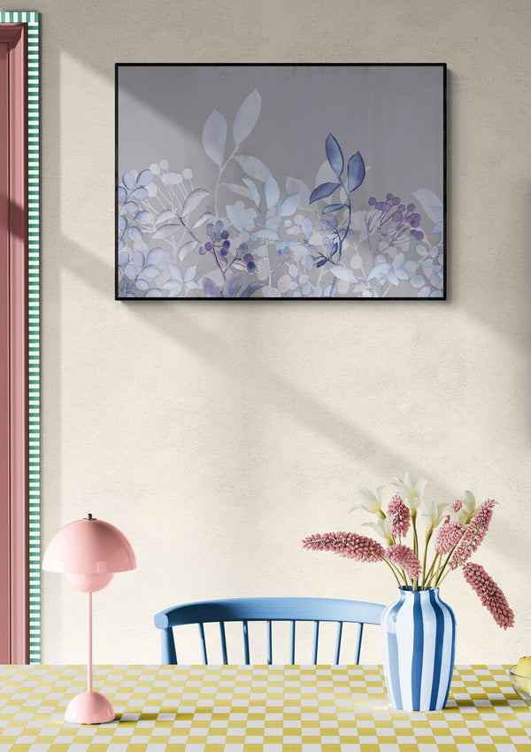 Akvarel Pastel Have Blå