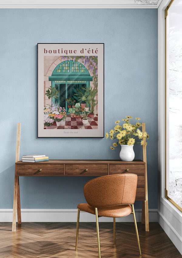 Fransk blomsterbutik - Goed Blauw