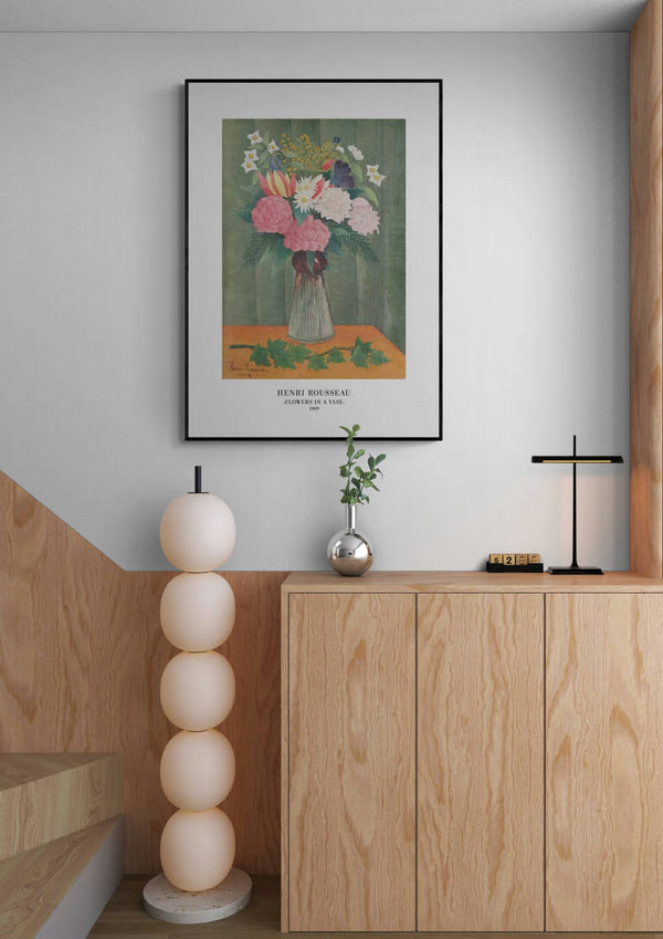 Blomster i en vase - Henri Rousseau