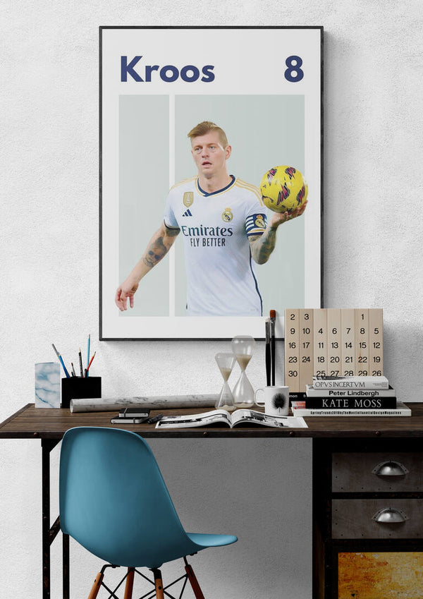 Toni Kroos Real Madrid Fodboldplakat