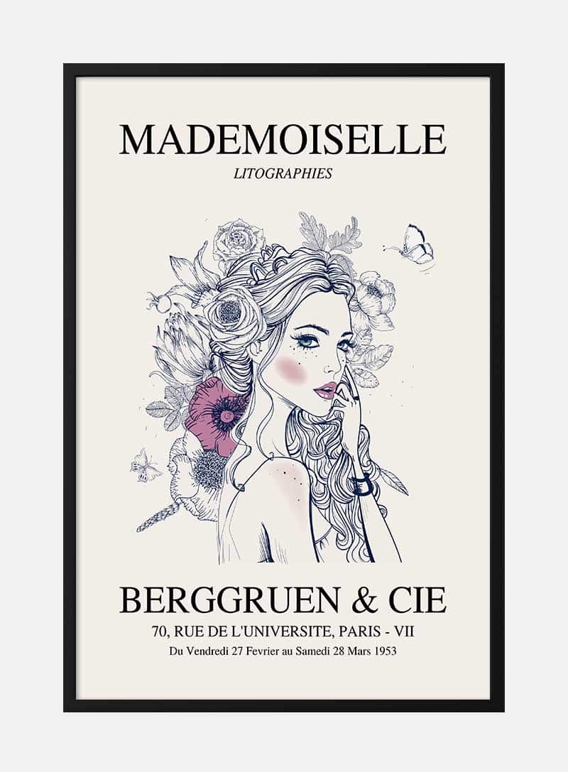 Mademoiselle exhibition #2 plakat