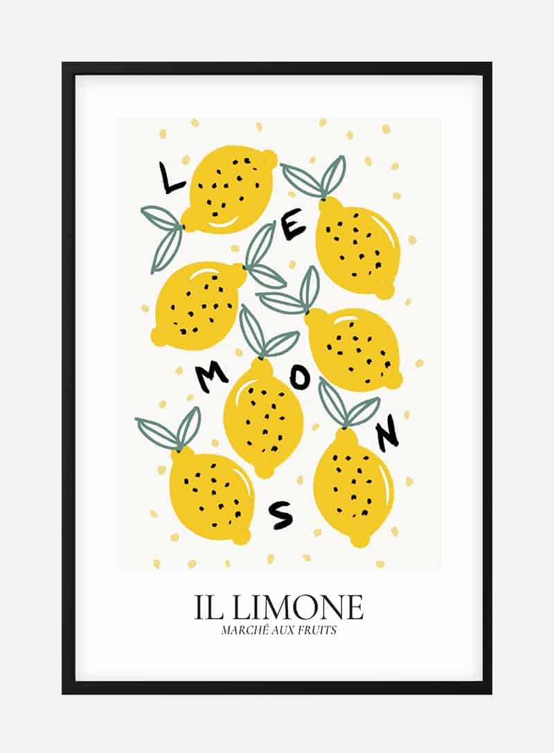 Billede af Il Limone frugt plakat