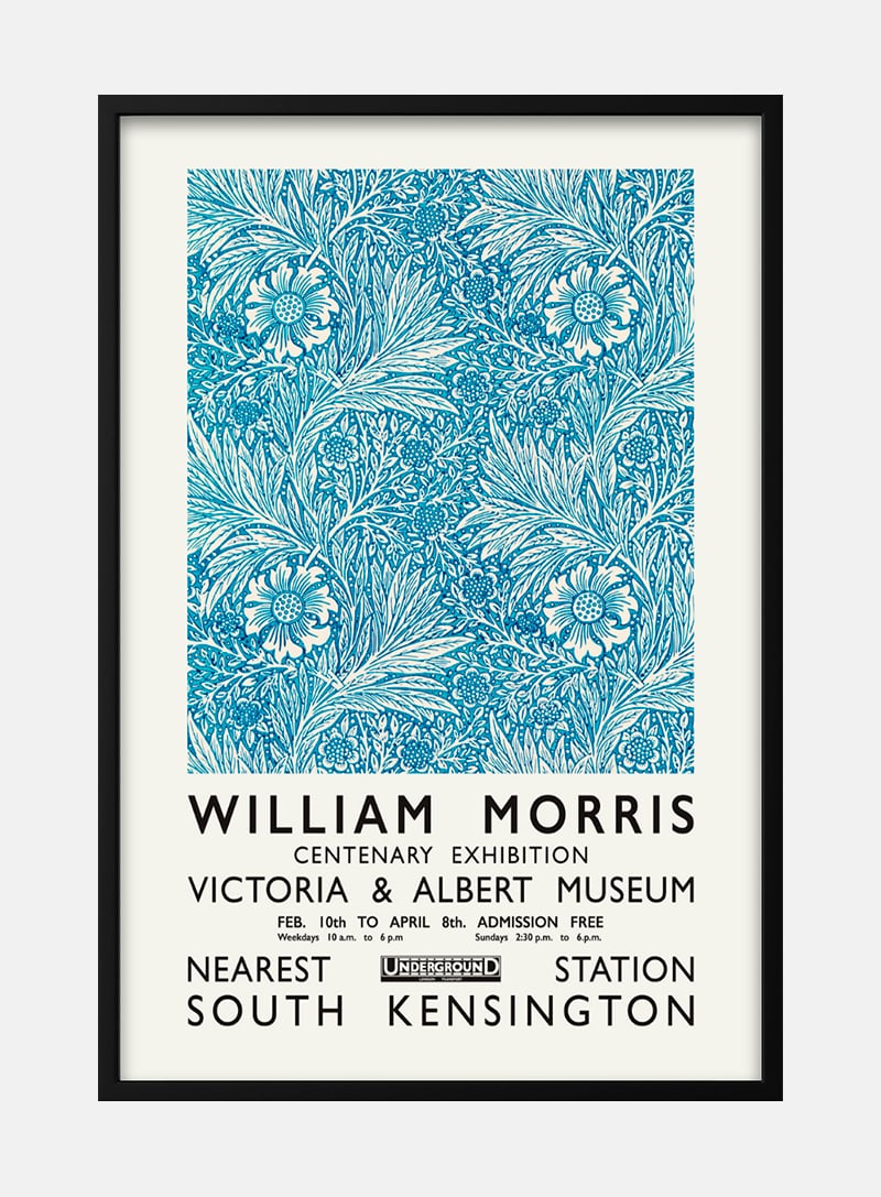 William Morris blue plakat