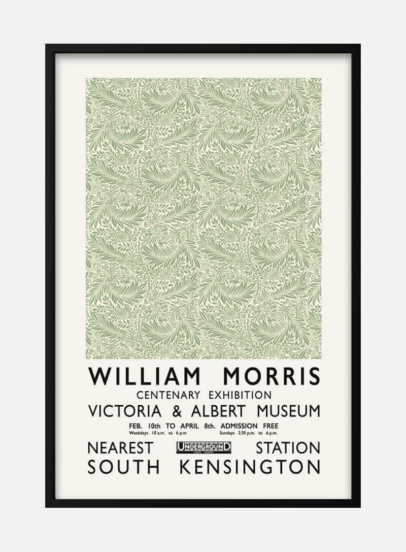 Billede af William Morris green plakat