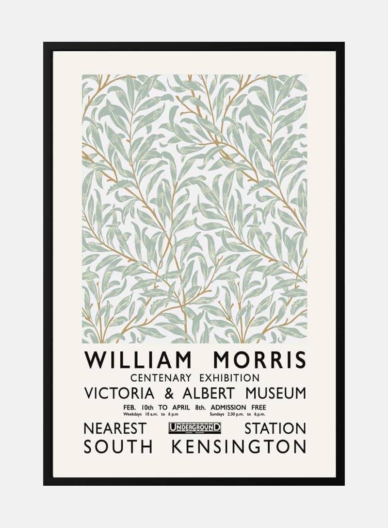 Billede af William Morris exhibition plakat