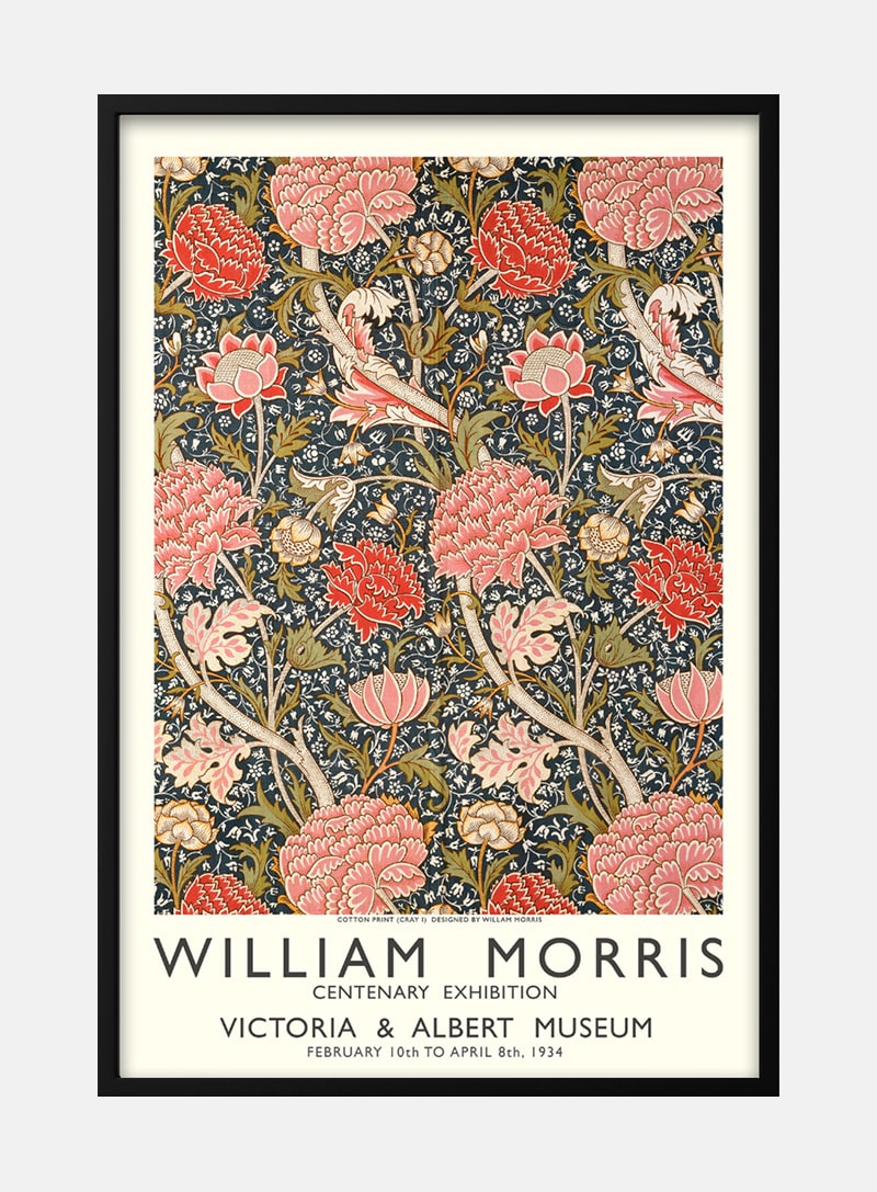 William Morris cotton print plakat