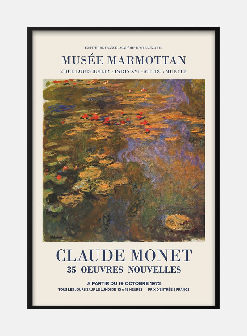Billede af Claude Monet musée marmottan plakat