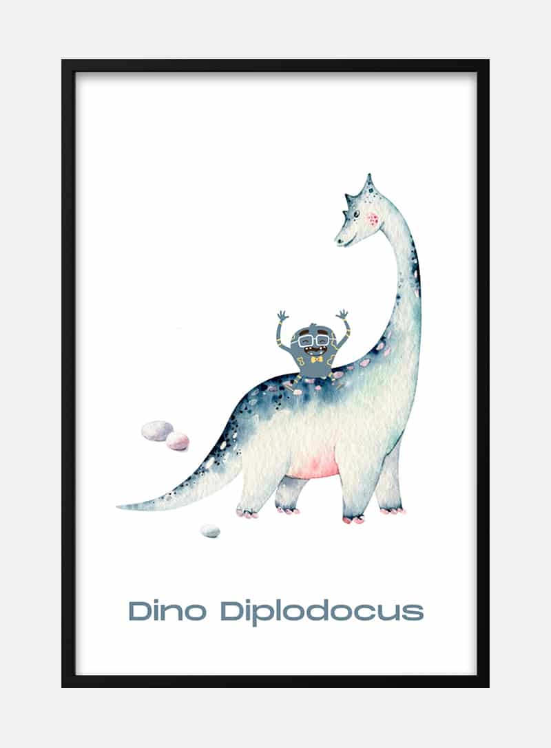 Billede af dinosaur plakat til børn