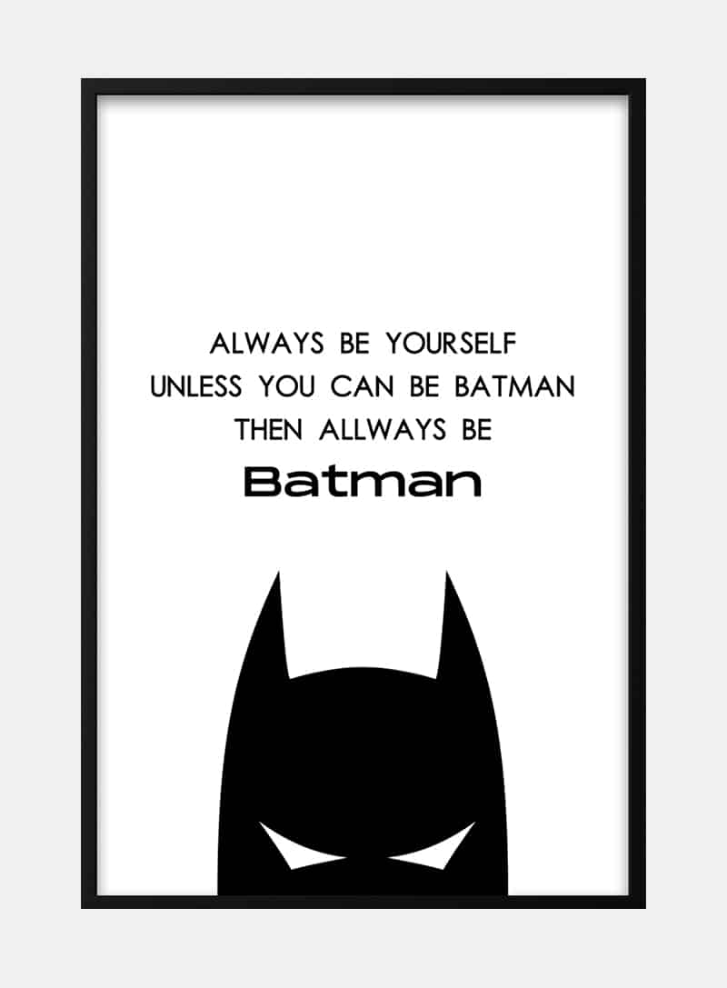 Billede af Batman plakat til børn