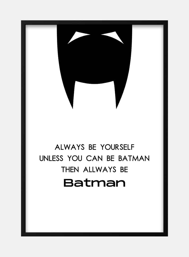 Billede af Batman plakat til børn #2