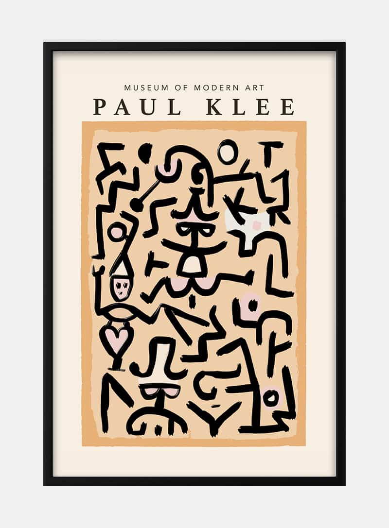 Paul Klee kunst plakat til stuen