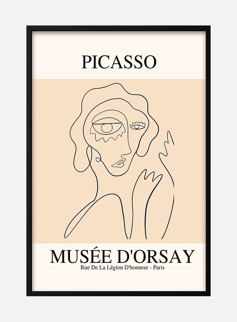 Picasso inspired women plakat