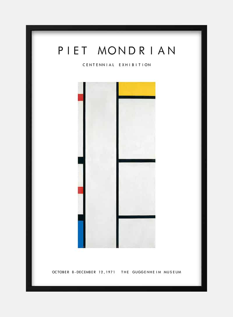 Billede af Piet Mondrian exhibition poster