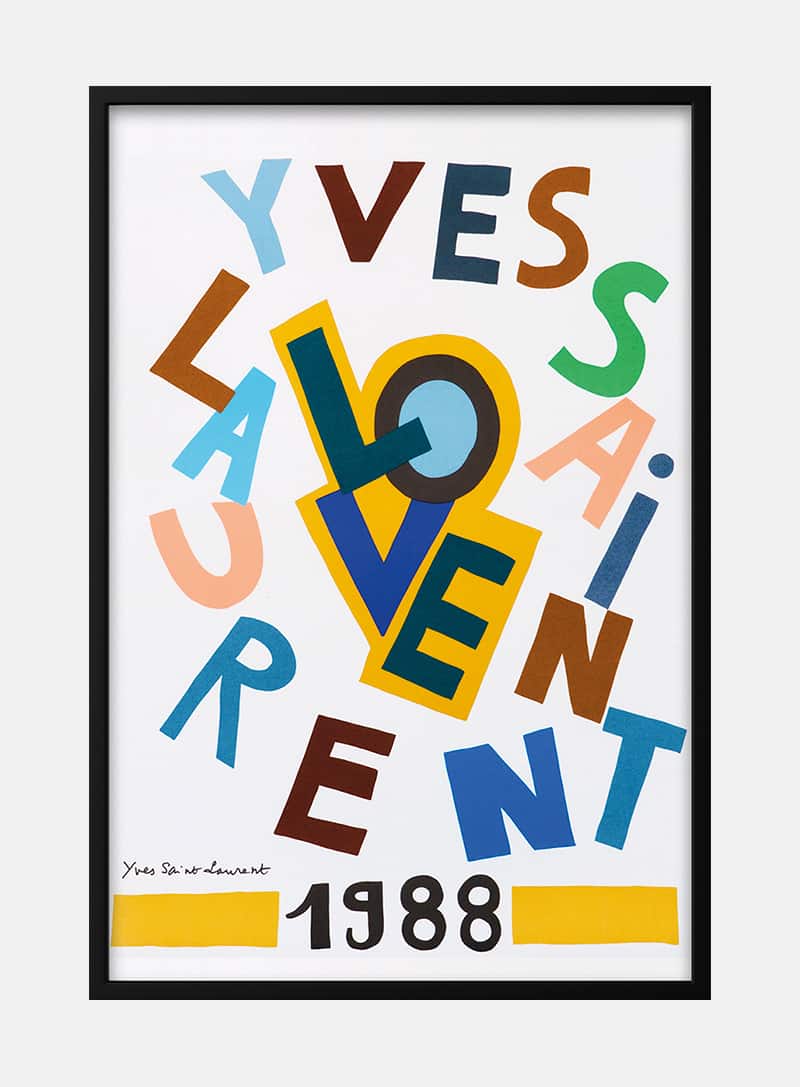 Billede af Yves saint Laurent exhibition poster