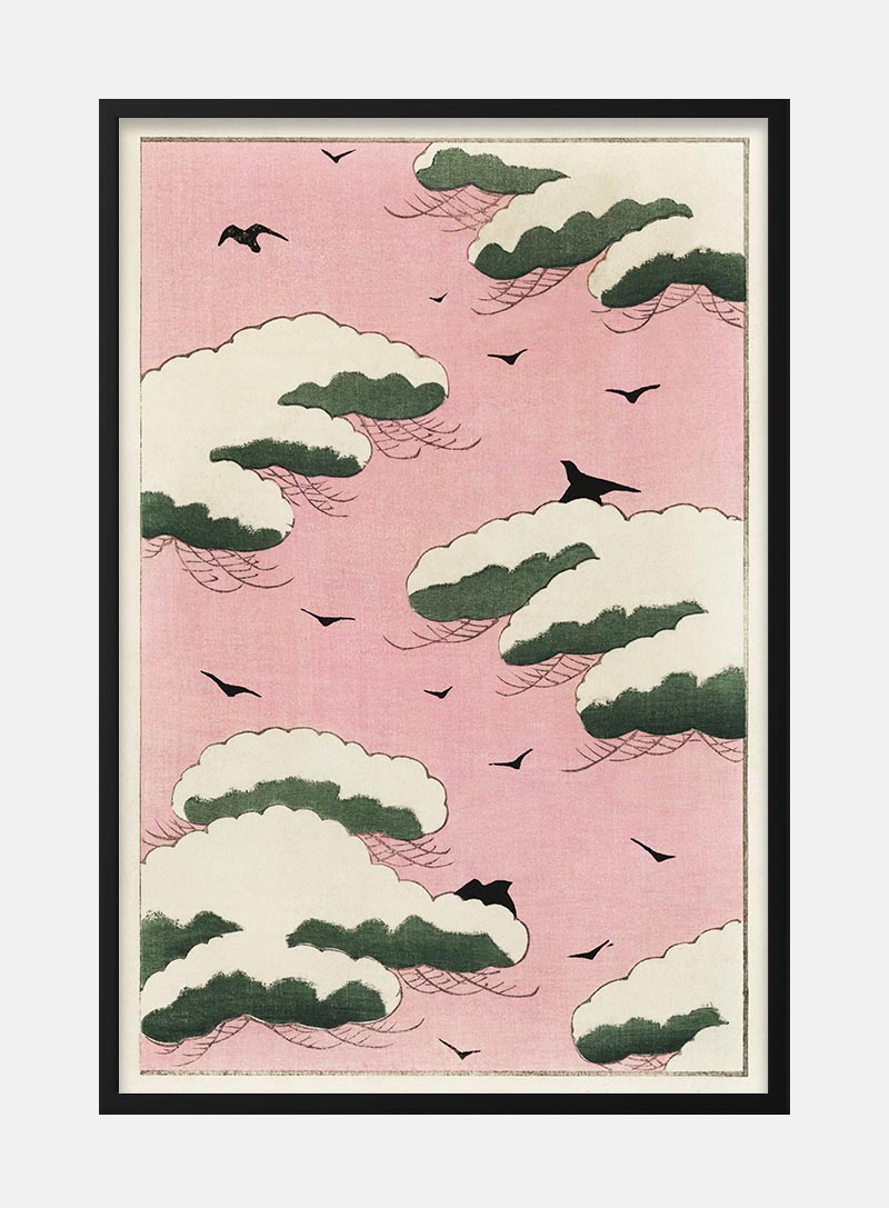 Pink sky byÂ Watanabe SeiteiÂ japansk kunstplakat