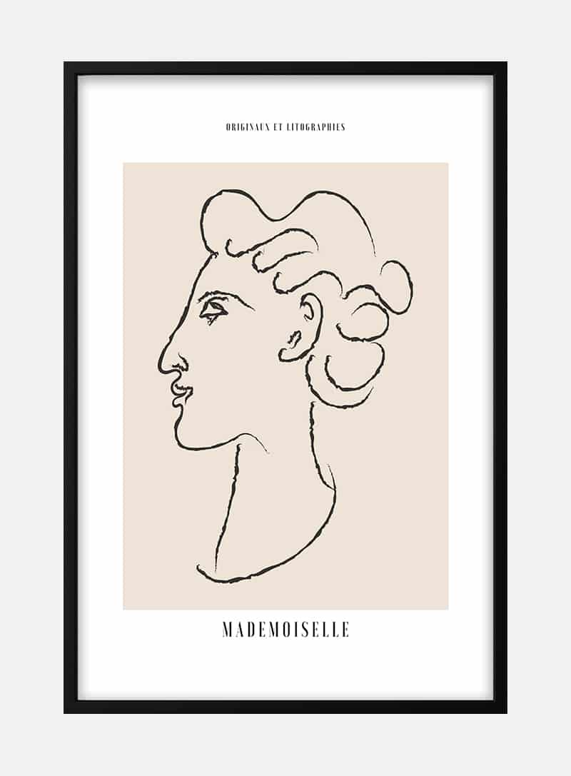 Mademoiselle litographies #3 plakat