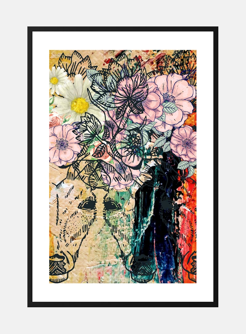 Flowers and colors plakat