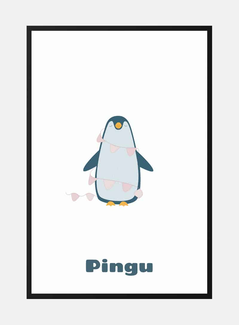 Pingu pingvin plakat