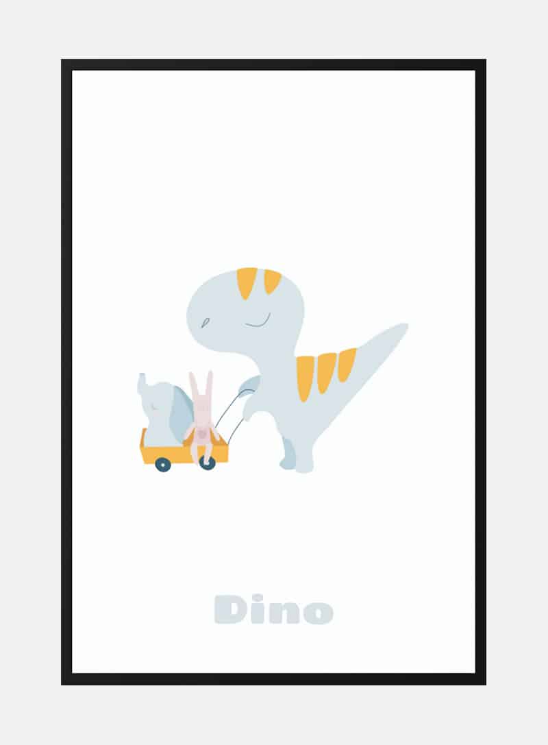 Dino the dinosaur plakat