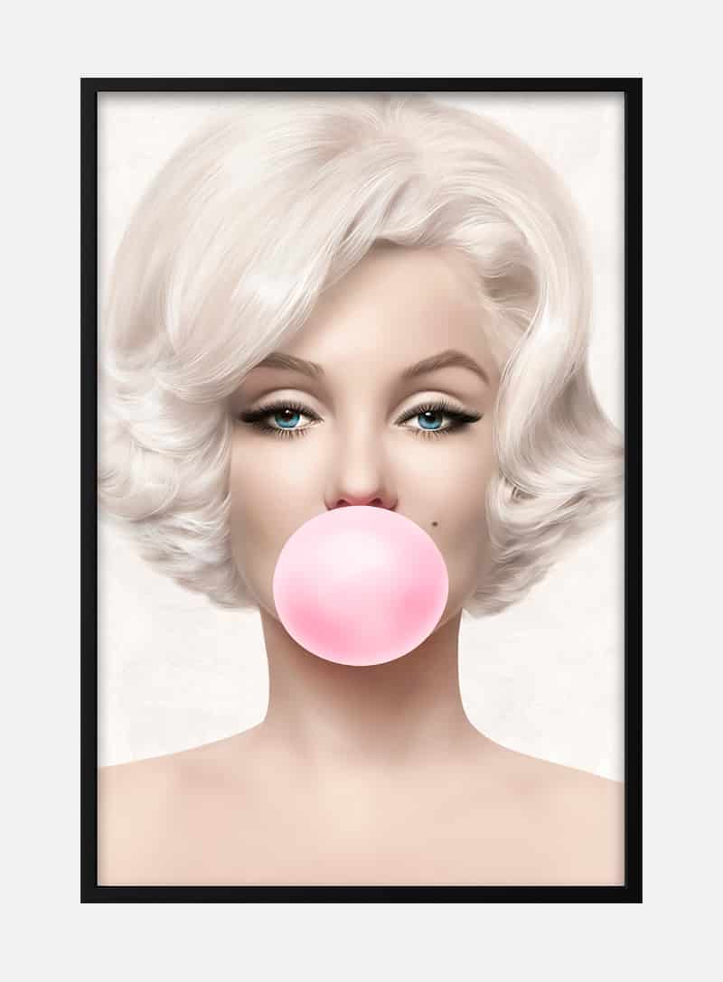 Billede af Bubblegum Marilyn Monroe plakat